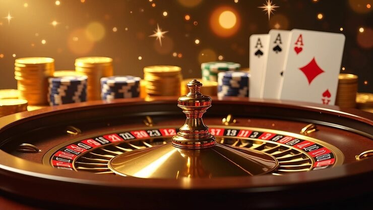 Live dealer roulette table with multi-camera setup and player chat interface